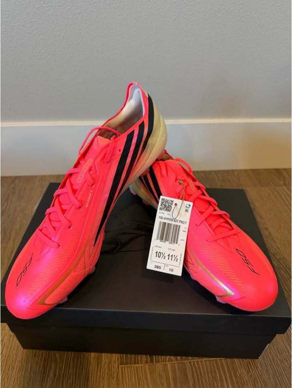 Adidas F50 Hyperfast Pro F Soccer Cleats - 10.5 Men/11.5 Women